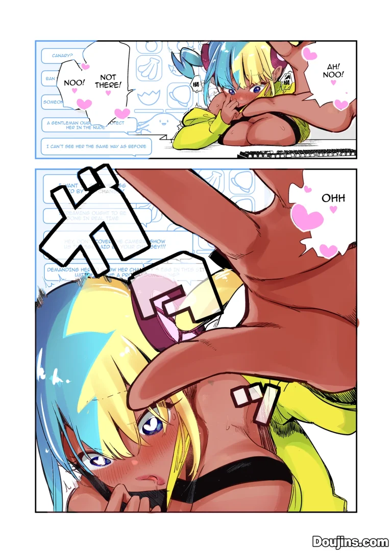 Canari's Well-Behaved So She Won't Do A Lewd Livestream!! porn comic picture 14