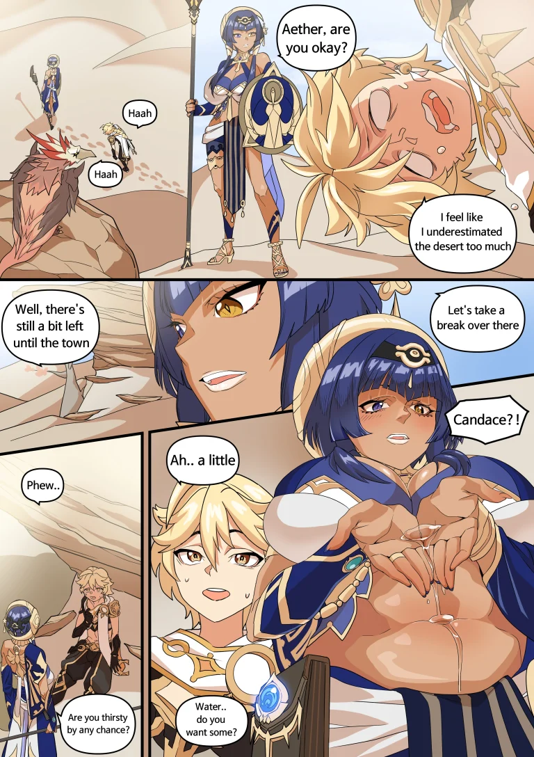 Candace Mizu o Taberu Manga porn comic picture 1
