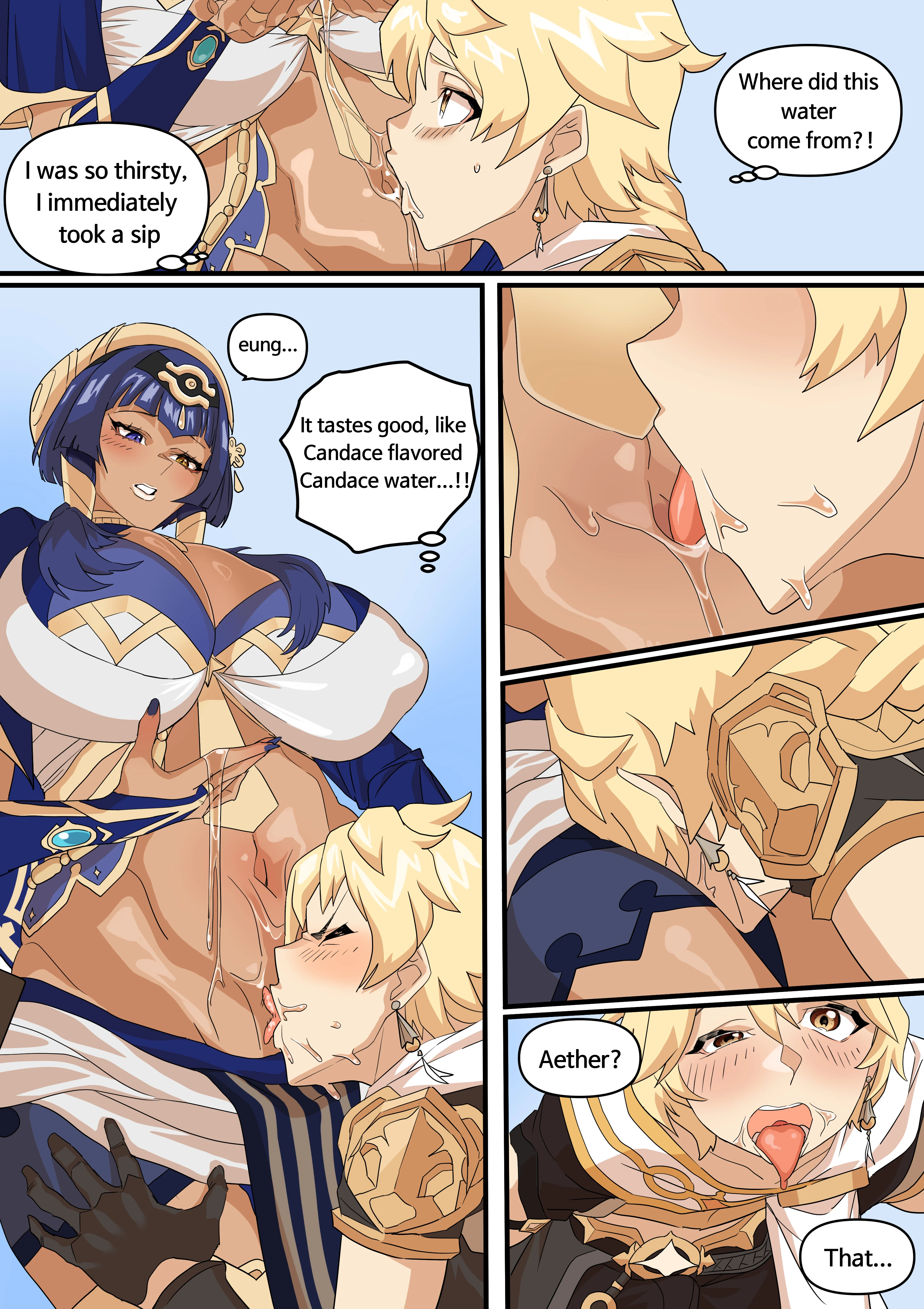 Candace Mizu o Taberu Manga porn comic picture 2