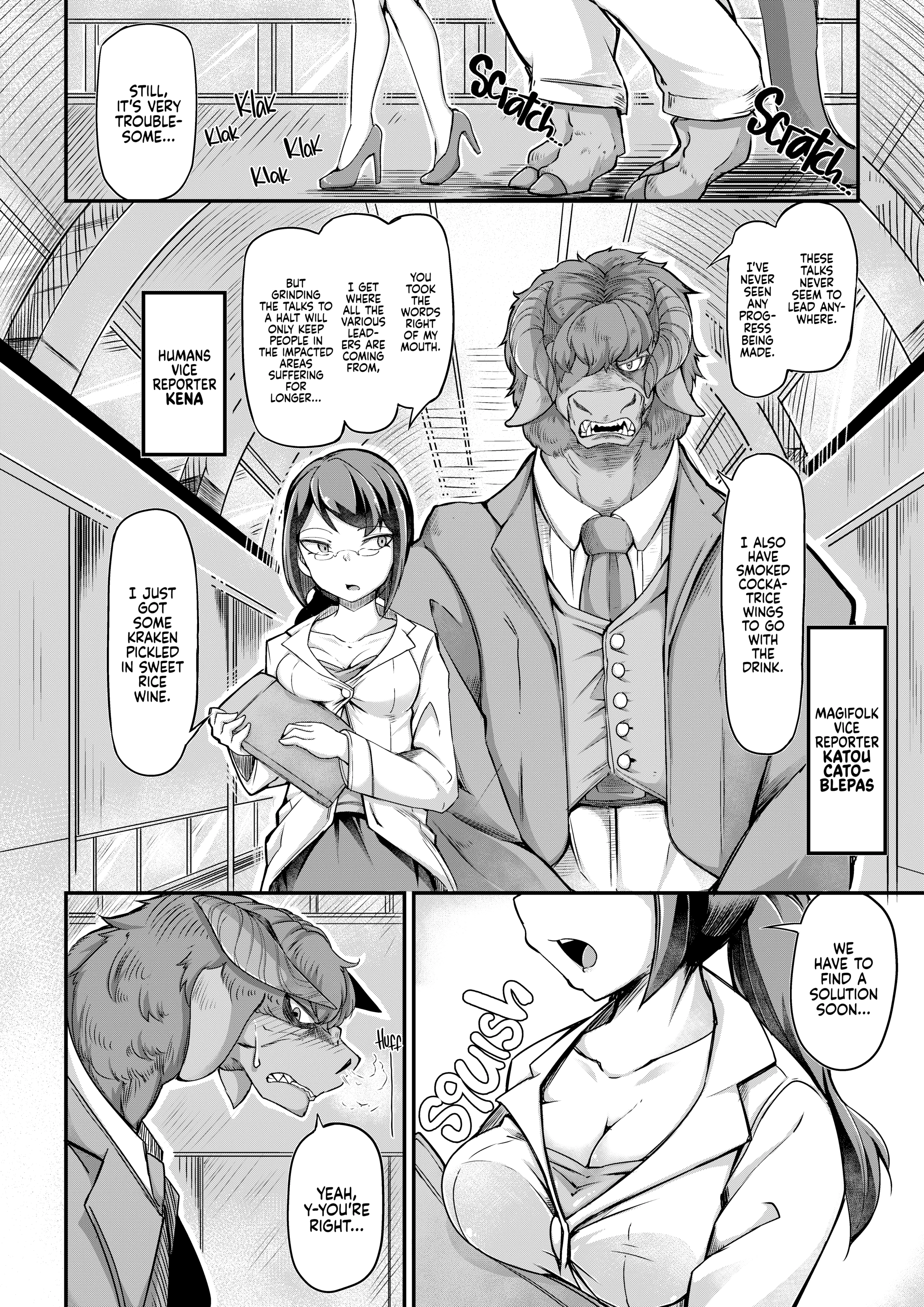 Catoplebas and Secretary porn comic picture 2