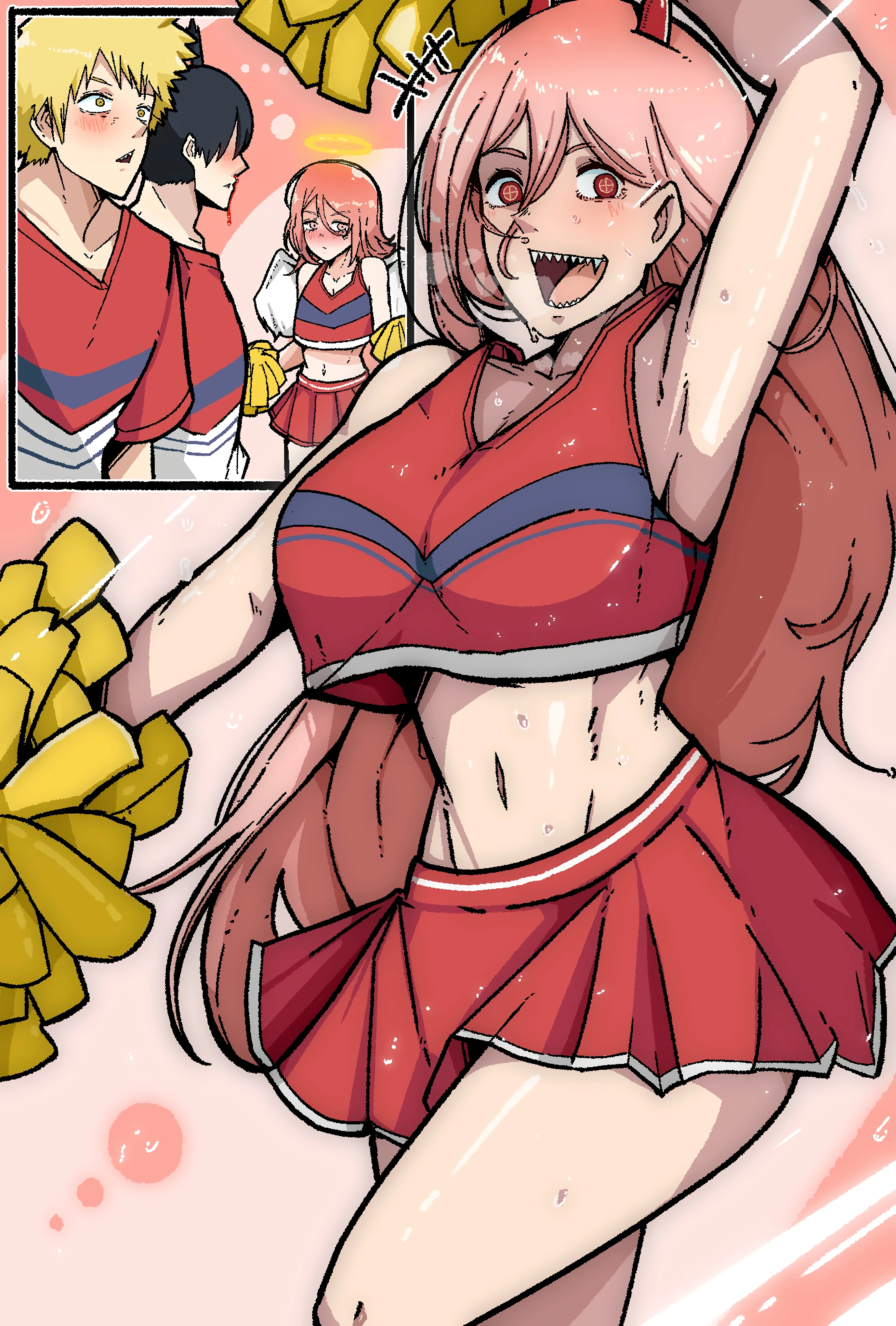 Cheerleader porn comic picture 1