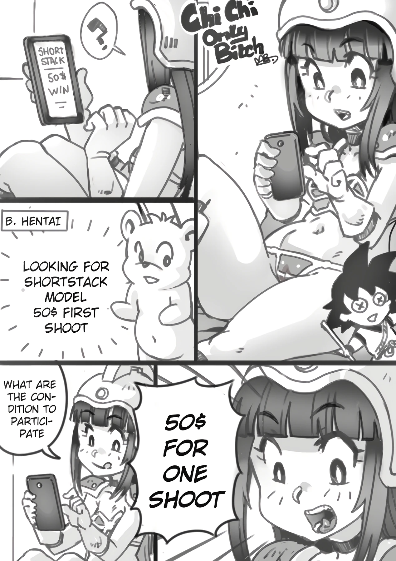 Chichi's only bitch porn comic picture 1