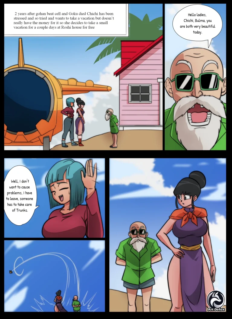 Chichi's Vacation porn comic picture 2