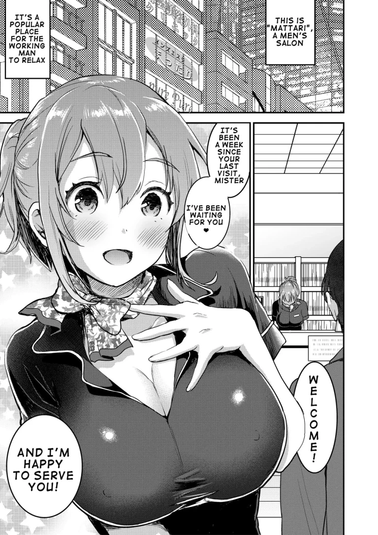 Close Contact with a 148cm, Big-Boobed & Bra-less Therapist | 148cm No Bra & Kyonyuu Therapist to Mitchaku H porn comic picture 2