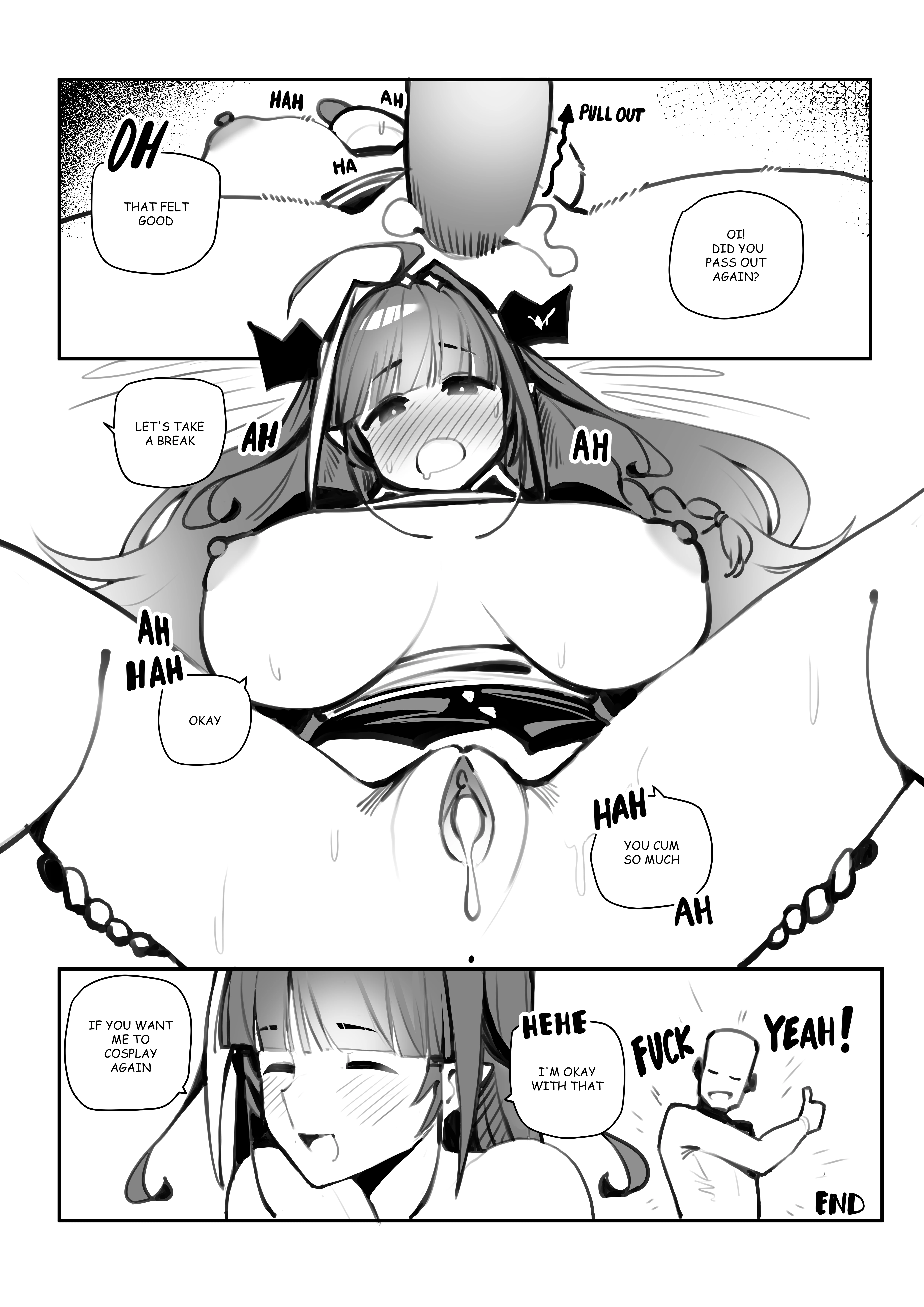 Cosplaying with my GF! porn comic picture 5