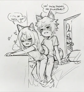 Curious Bunny porn comic picture 1
