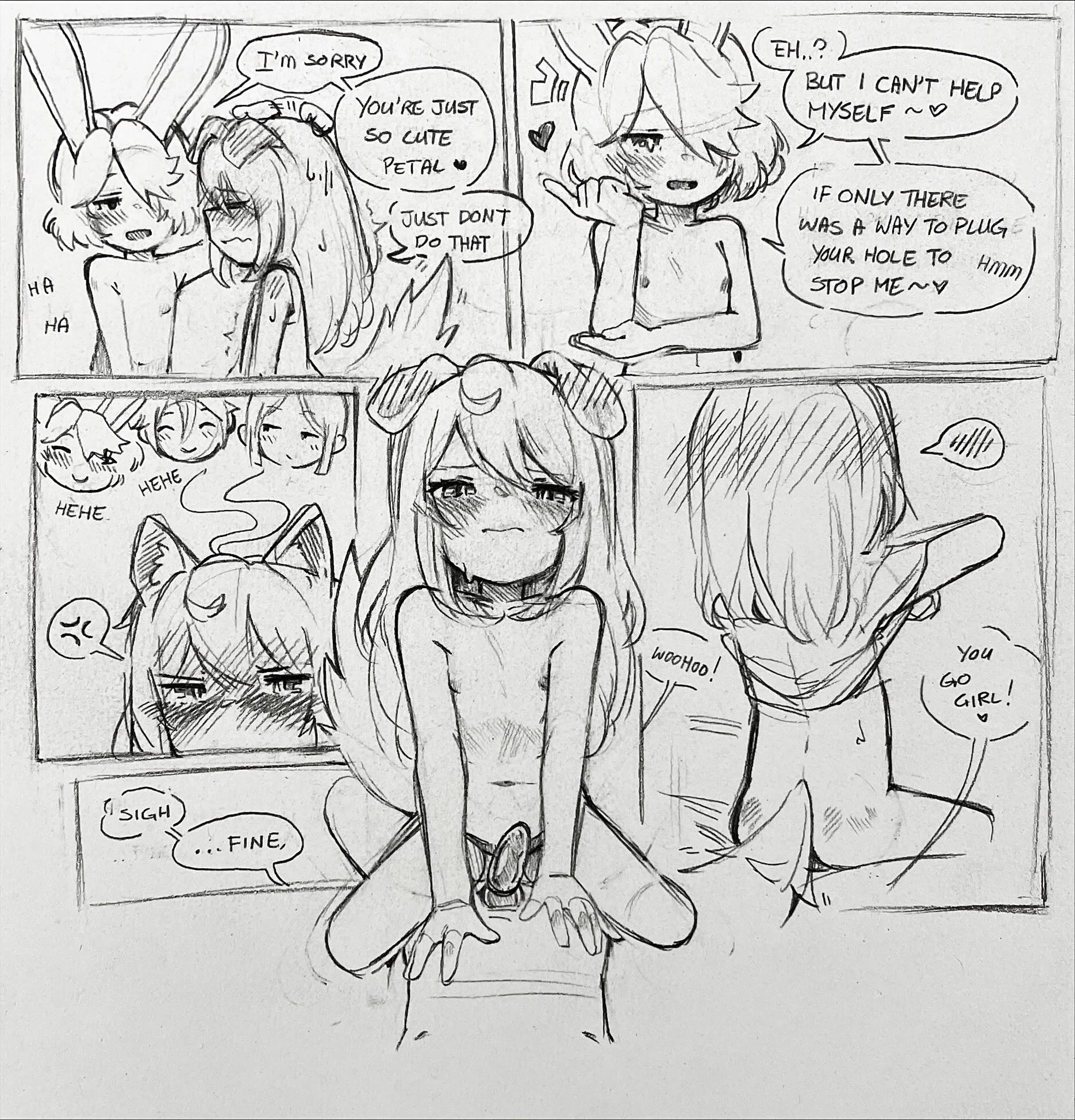 Curious Bunny porn comic picture 34