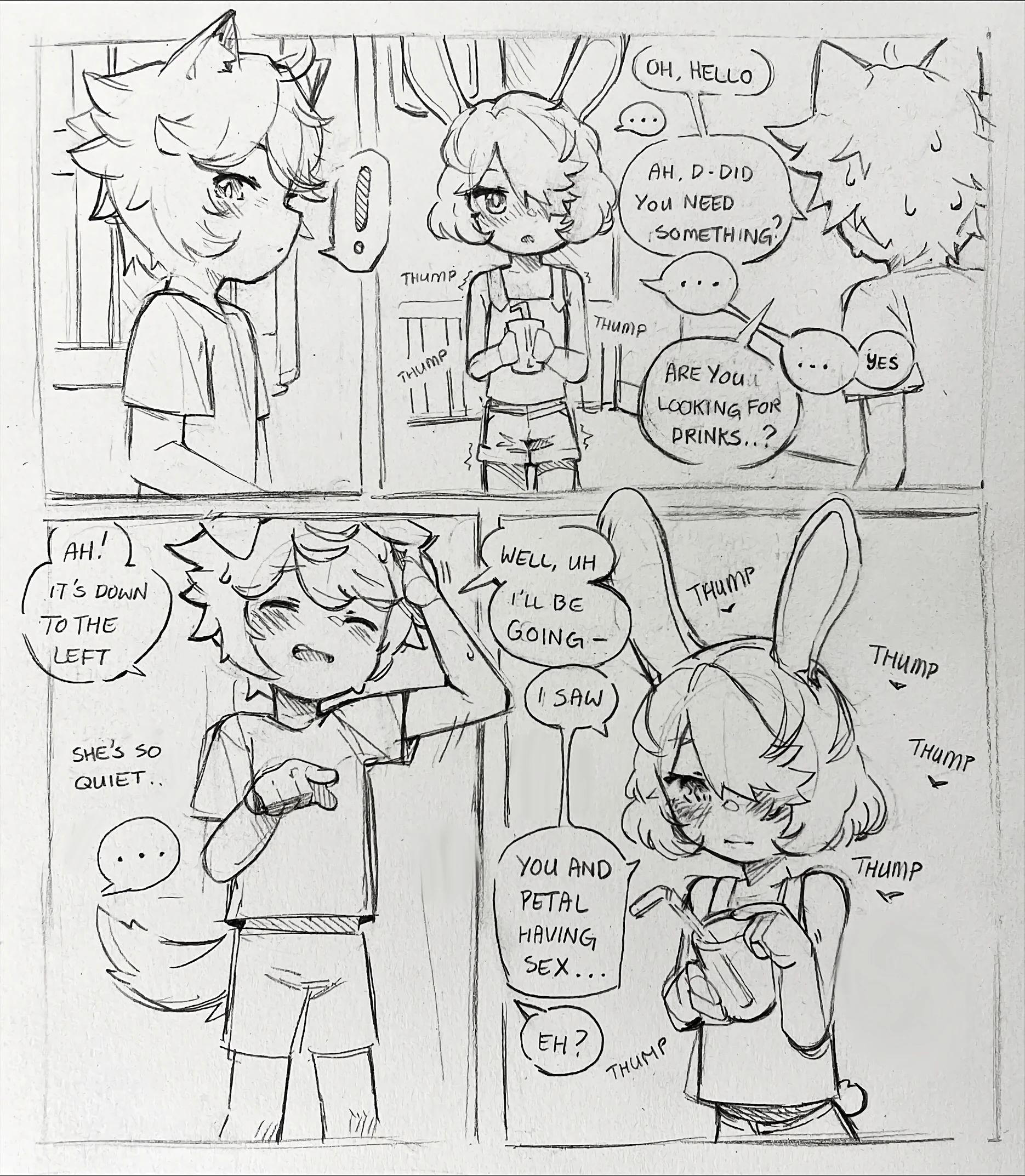 Curious Bunny porn comic picture 5