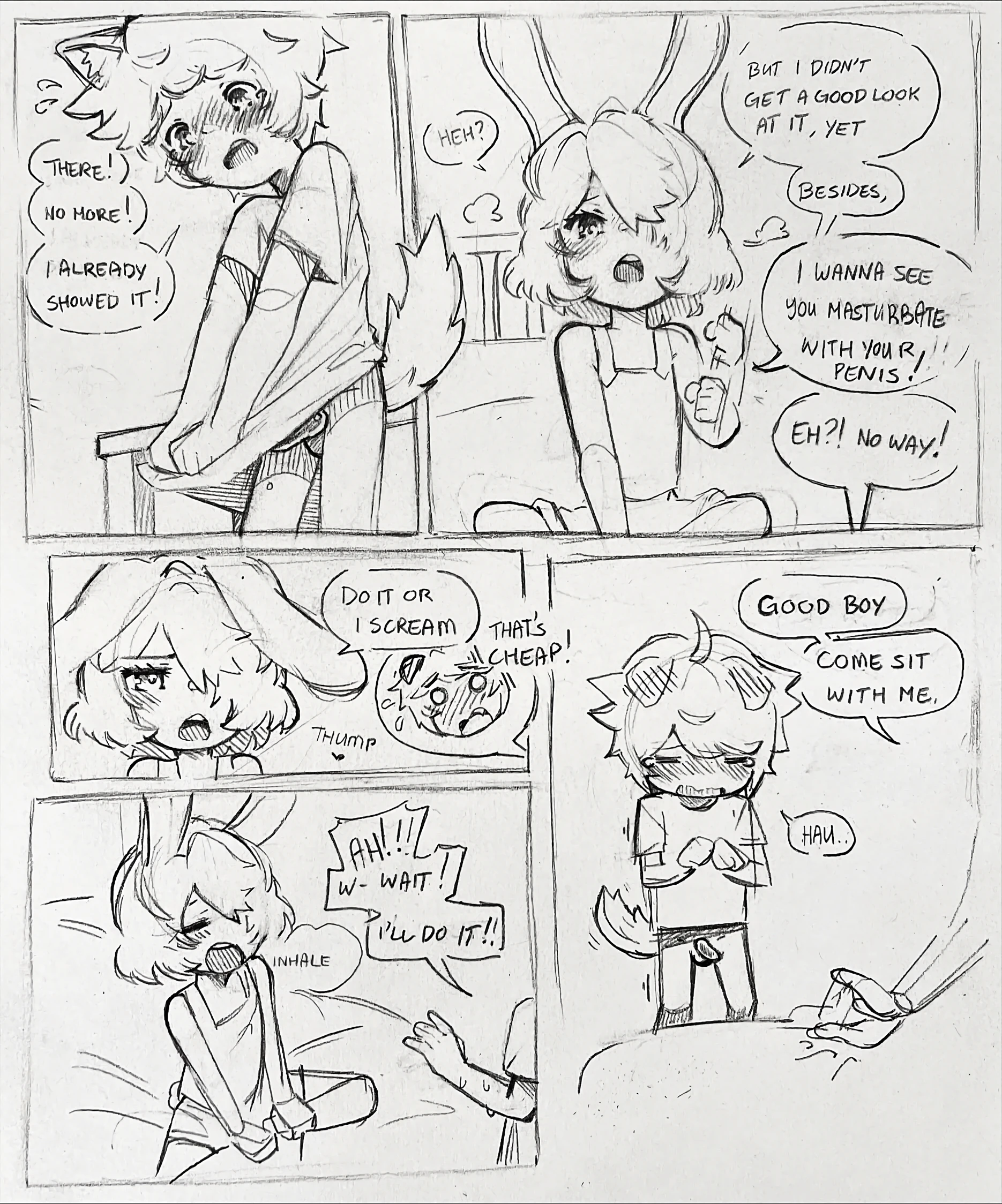 Curious Bunny porn comic picture 9