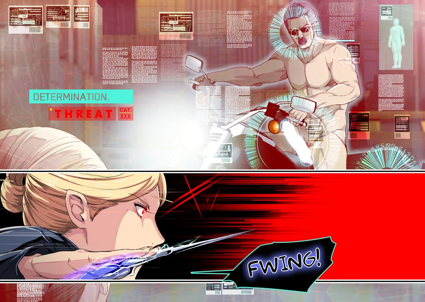 Cyborg vs Tanetsuke Oji-san porn comic picture 10