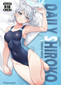 Daily Shiroko Summer Notes porn comic picture 1