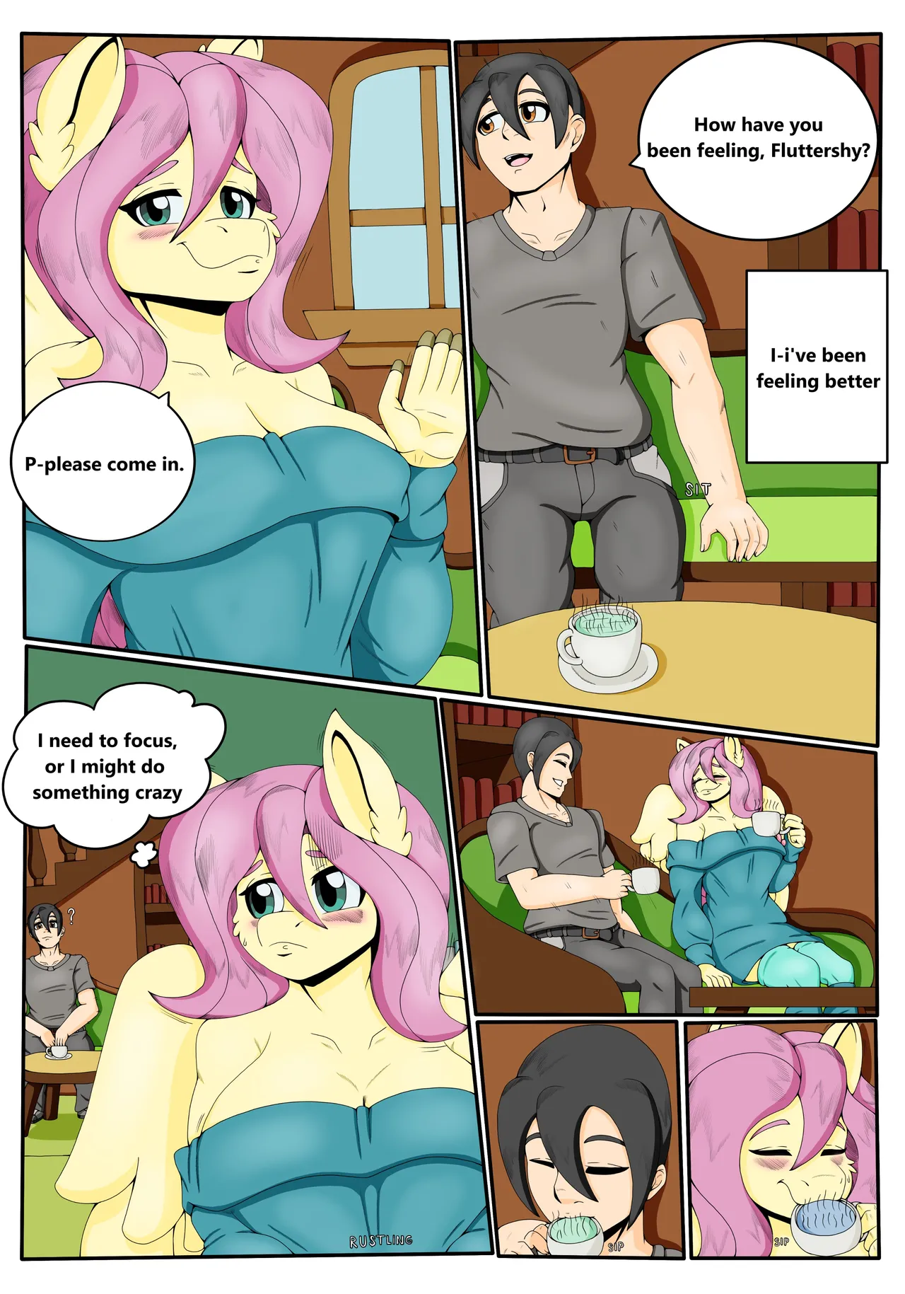 Dangerously Shy porn comic picture 5