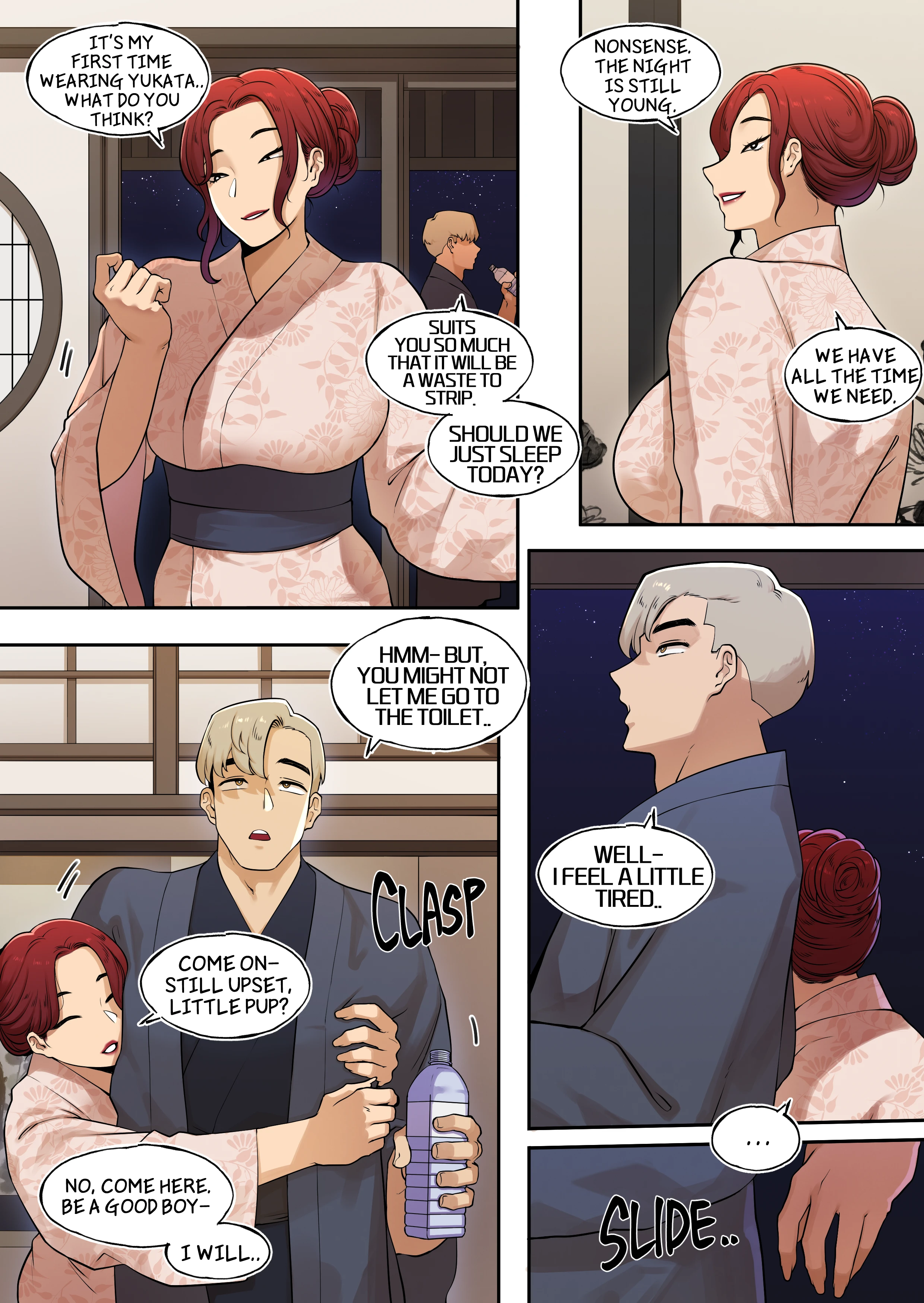 Delivery MILF Onsen episode porn comic picture 17