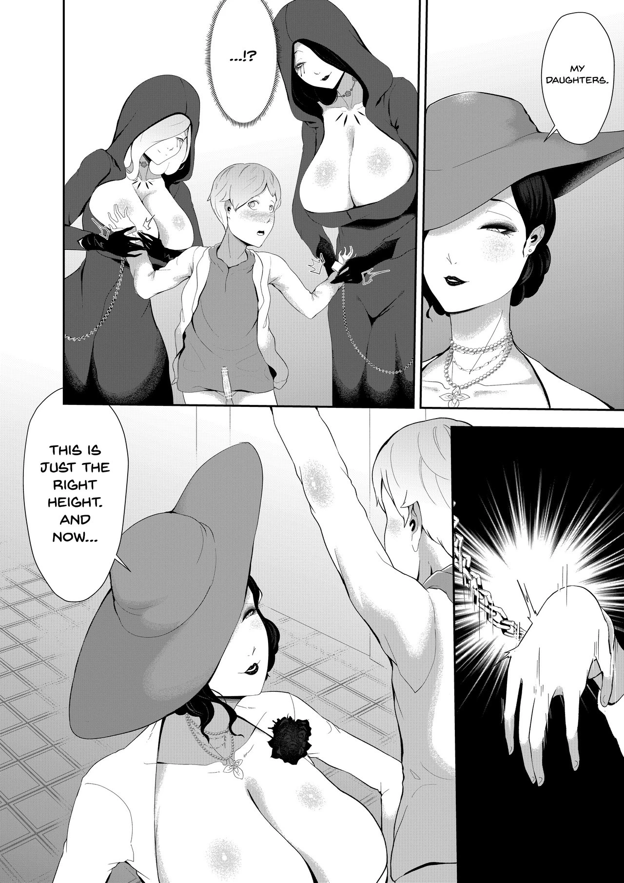 Dimitrescu-sama's Squeezing Out Your Sperm porn comic picture 7