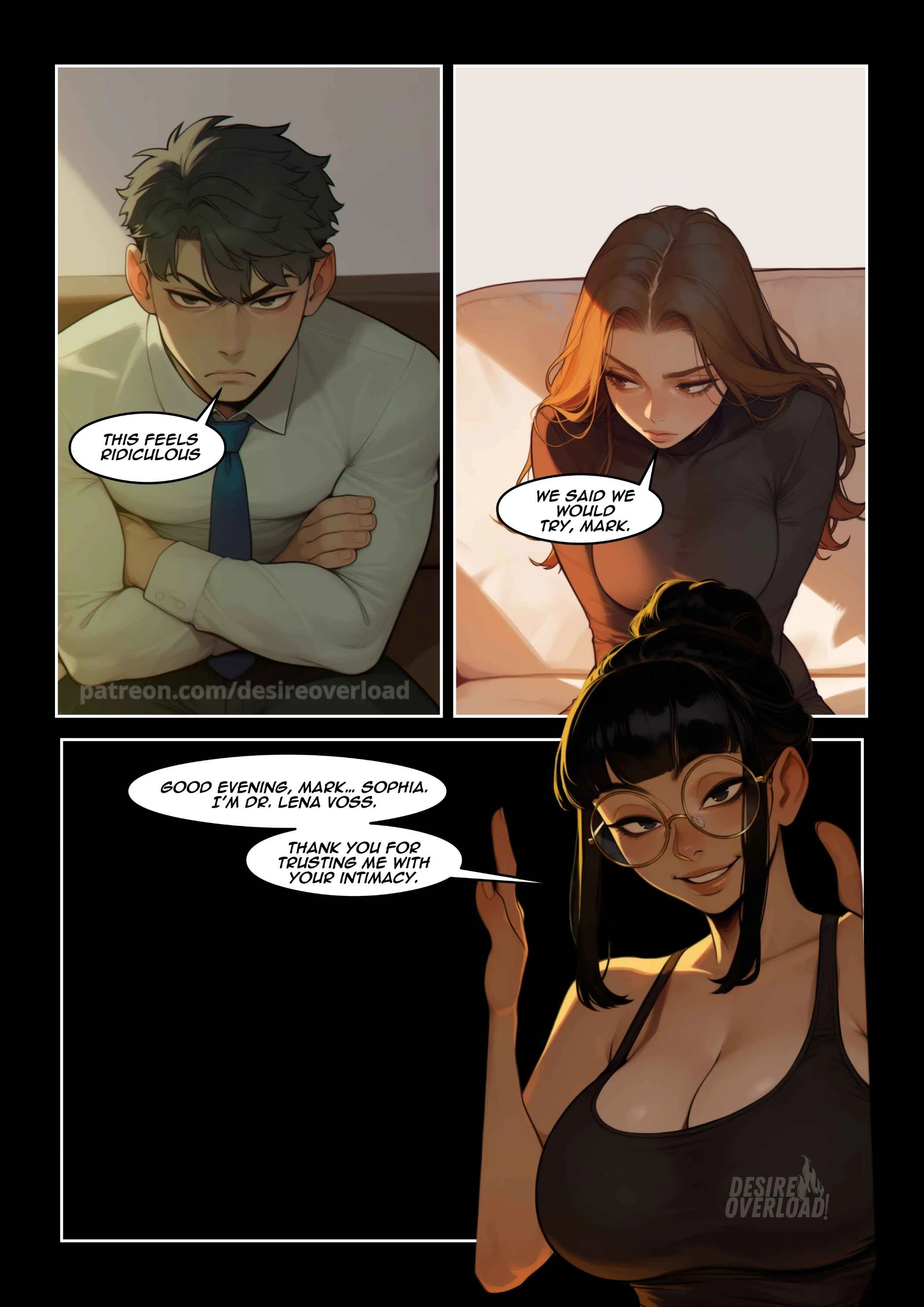Dr Lena Voss - The First Session #Part 1 porn comic picture 2
