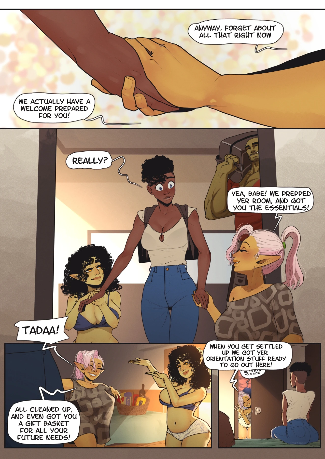 Erika's First Day porn comic picture 11