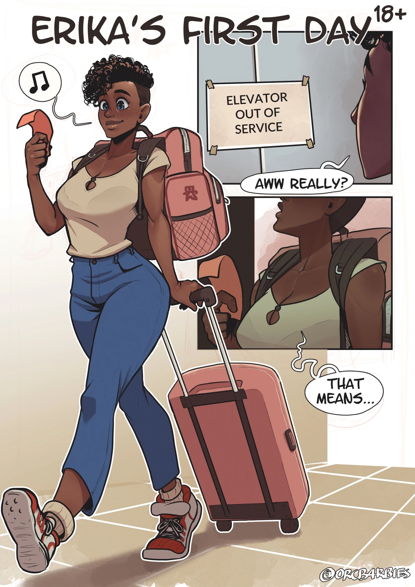 Erika's First Day porn comic picture 5
