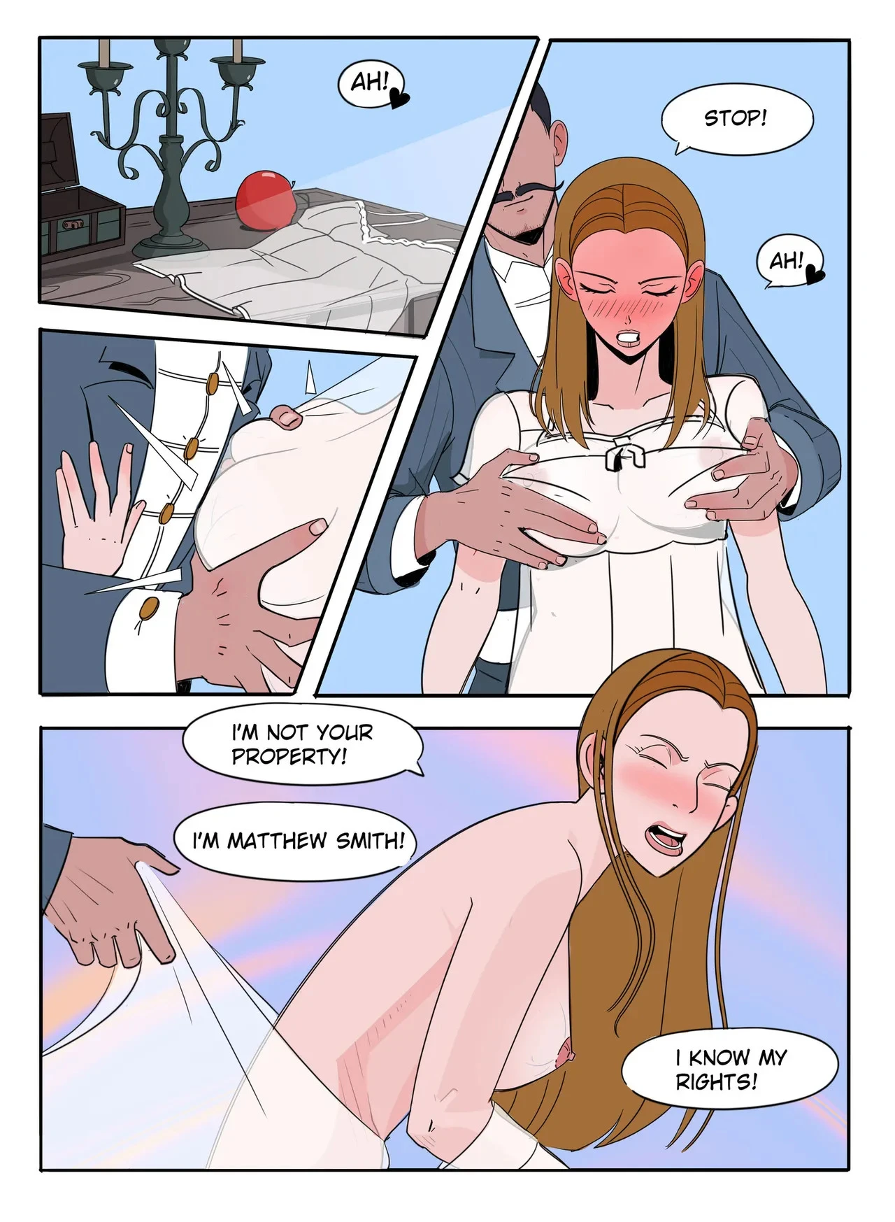 Fallen Into The Past porn comic picture 12