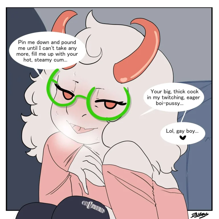 Femboy Ralsei porn comic picture 2
