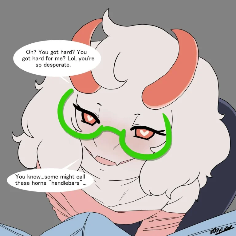 Femboy Ralsei porn comic picture 3