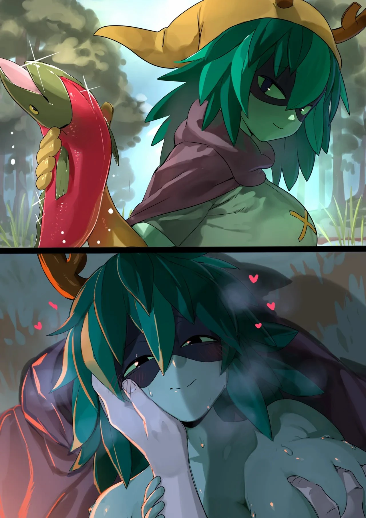 Finn and Huntress Wizard porn comic picture 3