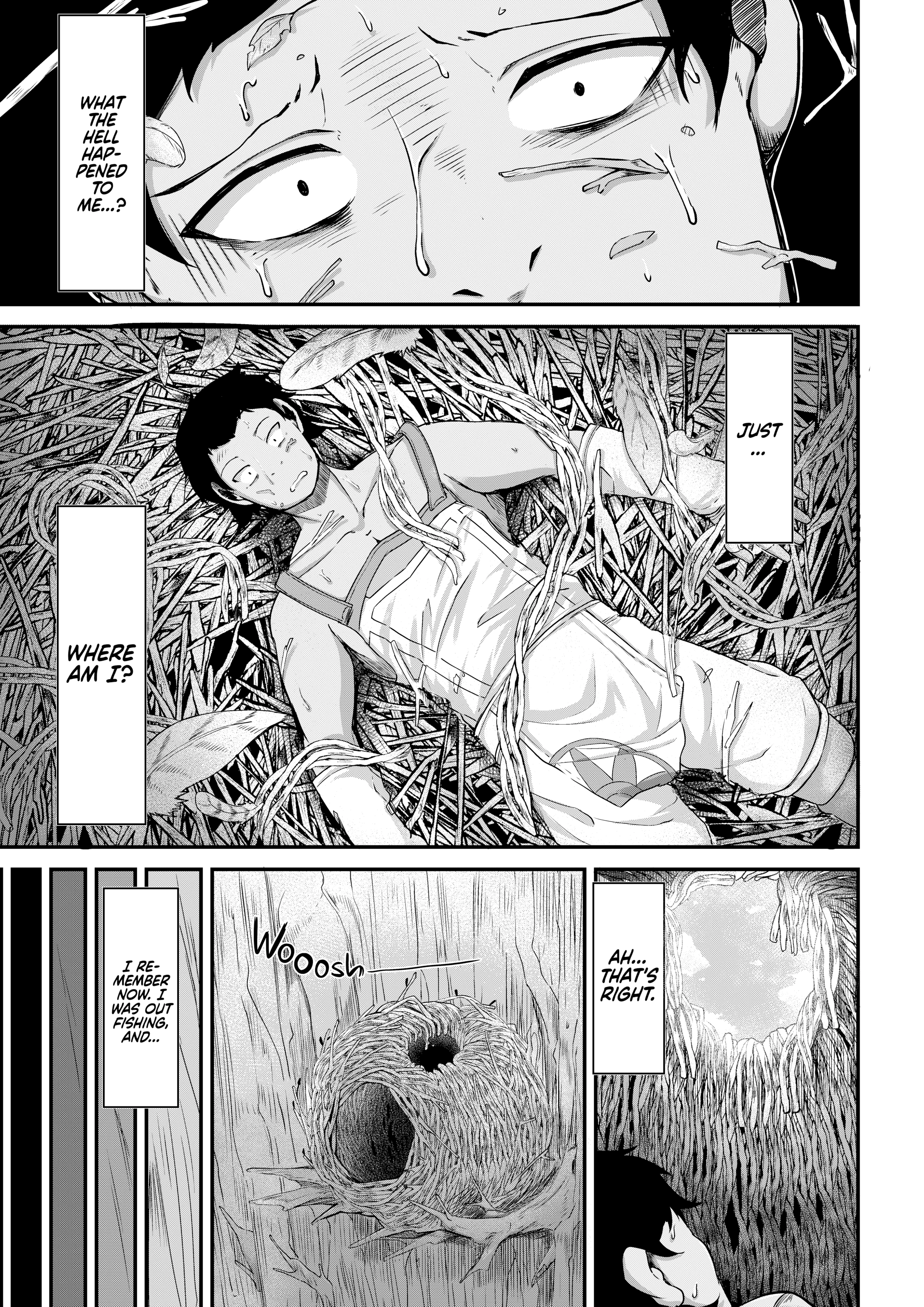 Fisherman and Harpy Girl porn comic picture 1