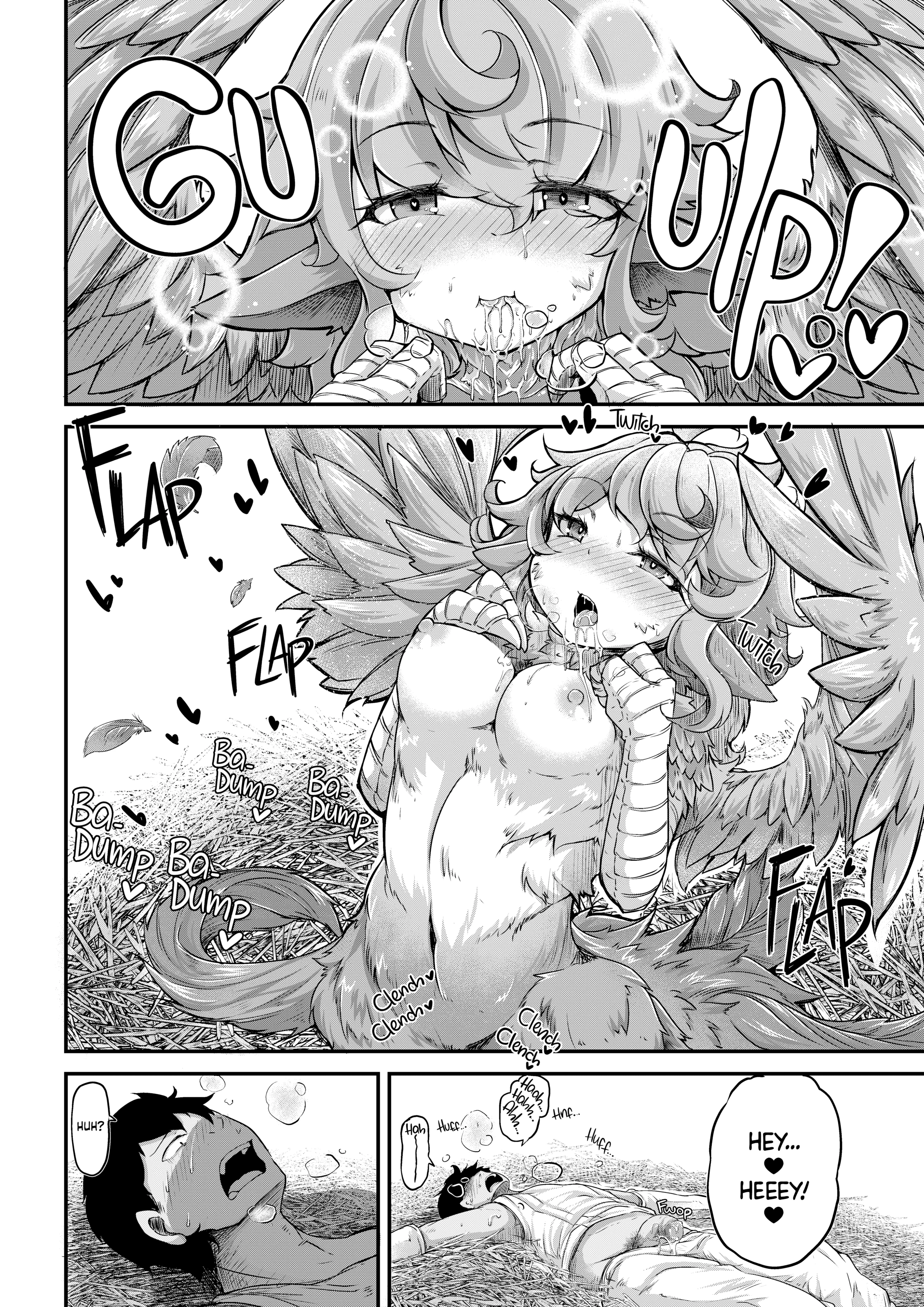 Fisherman and Harpy Girl porn comic picture 10