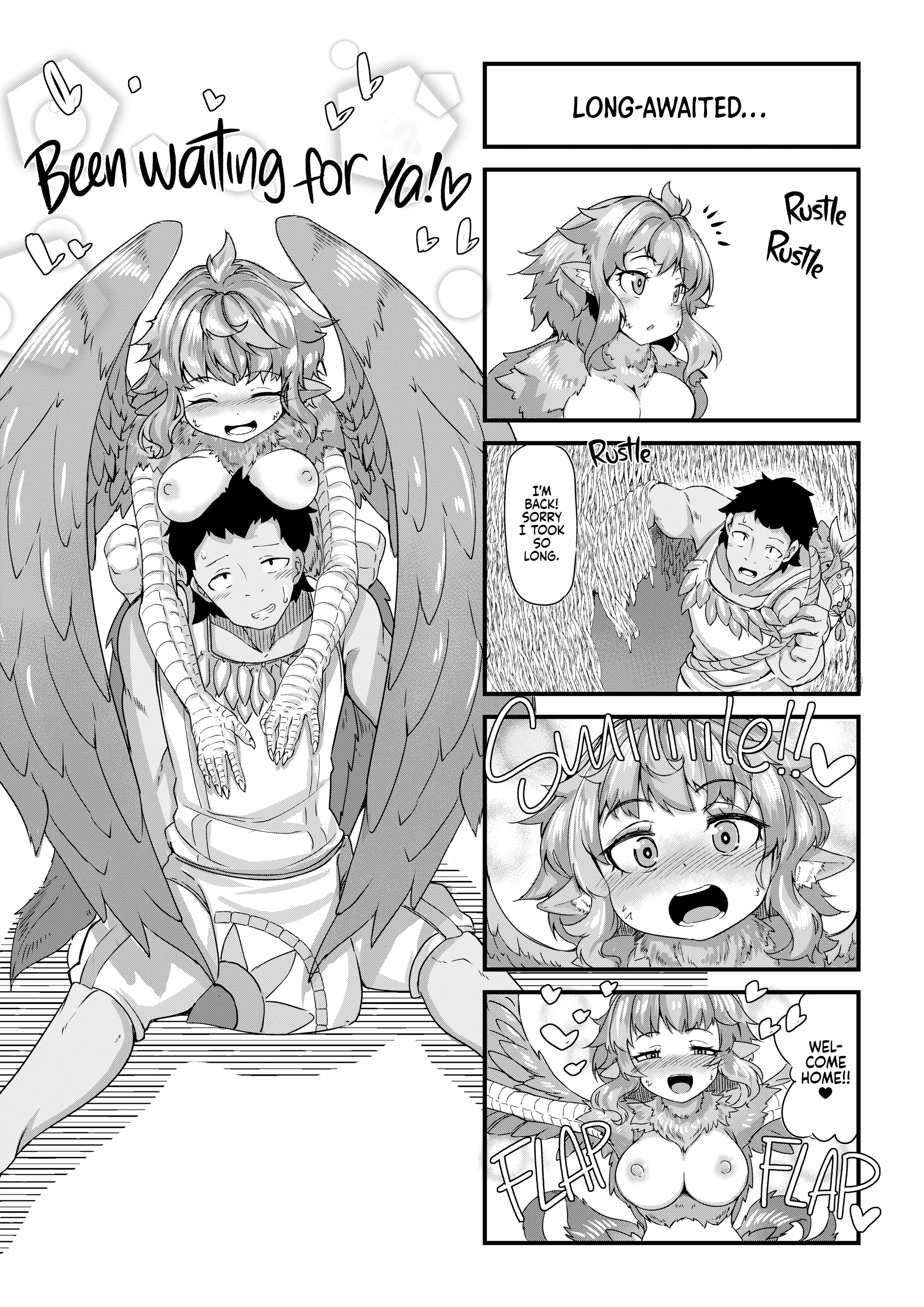 Fisherman and Harpy Girl porn comic picture 23