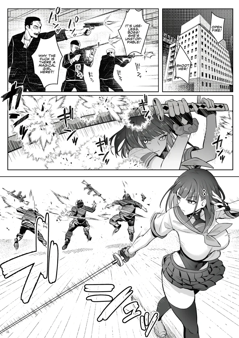 Former Magical Girl Blue's Work: The Prequel porn comic picture 13