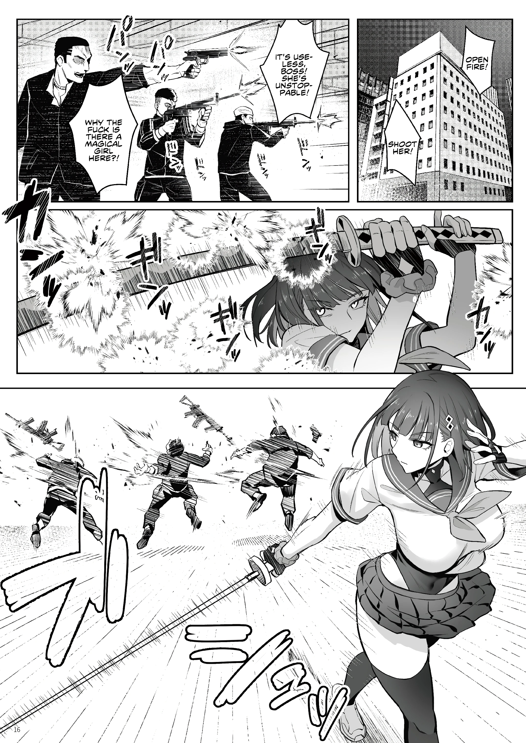 Former Magical Girl Blue's Work: The Prequel porn comic picture 13