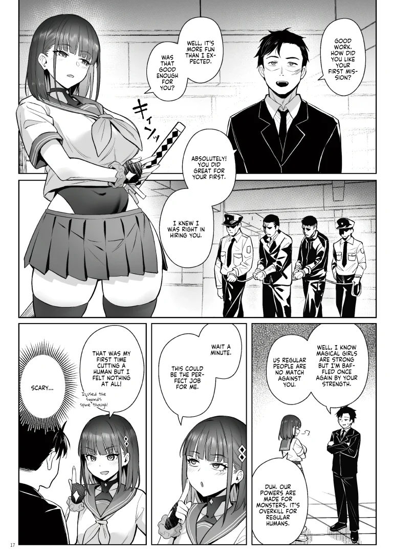 Former Magical Girl Blue's Work: The Prequel porn comic picture 14