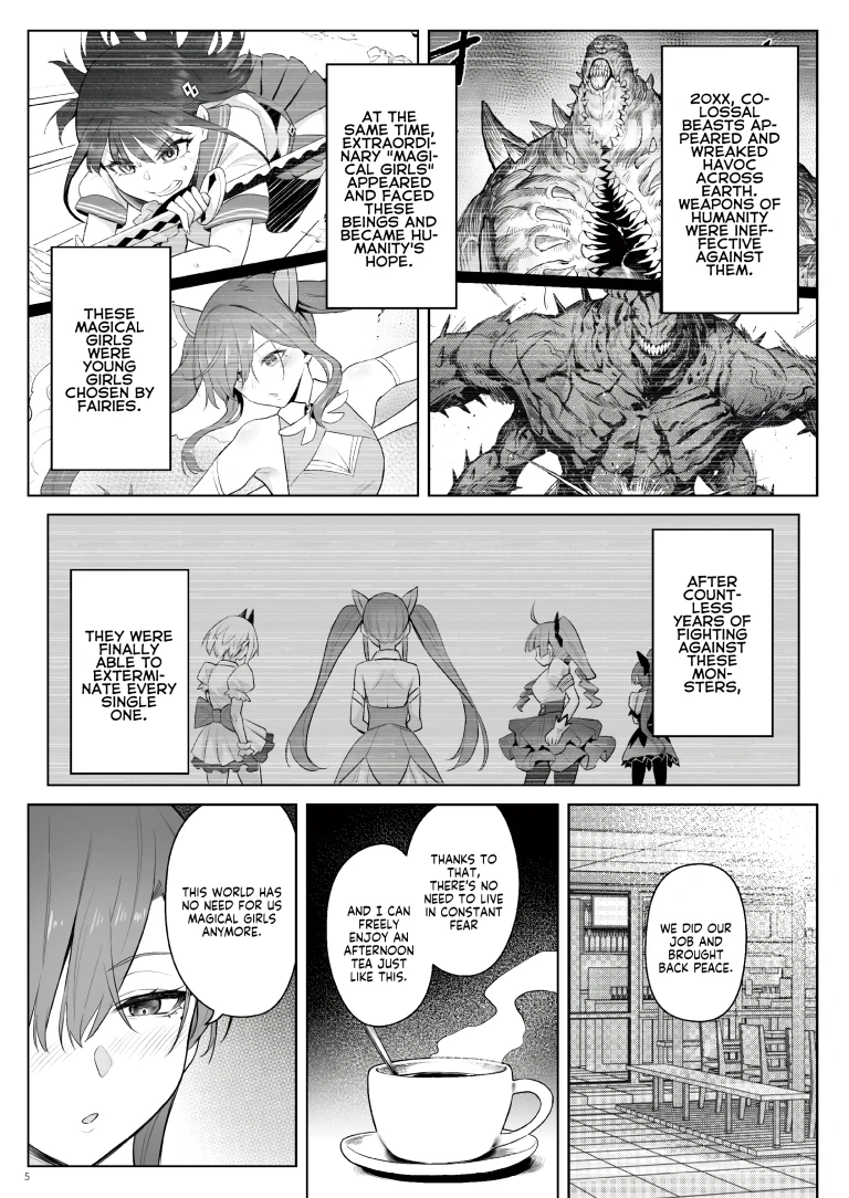 Former Magical Girl Blue's Work: The Prequel porn comic picture 2