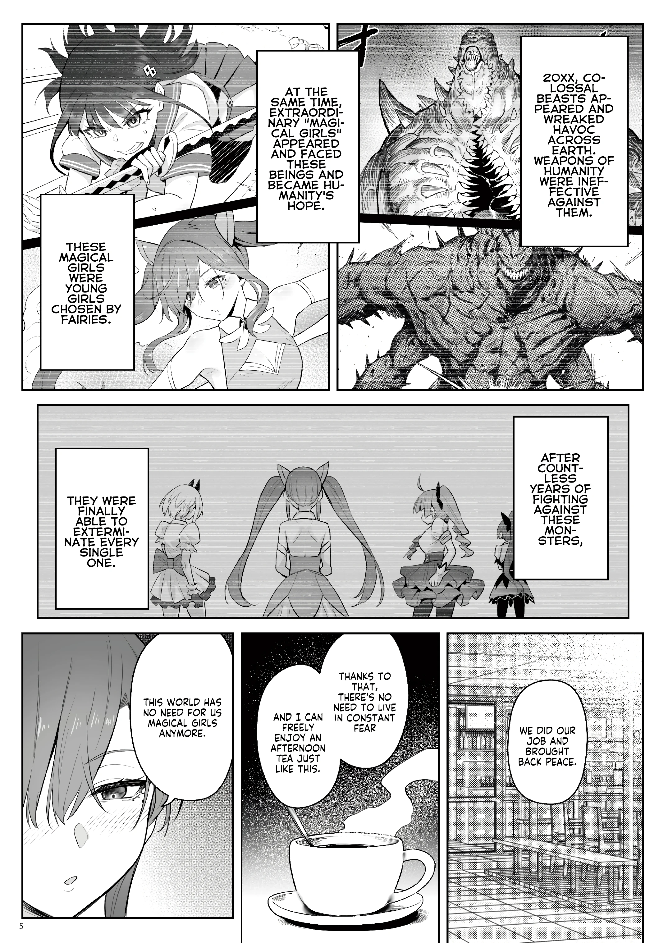 Former Magical Girl Blue's Work: The Prequel porn comic picture 2