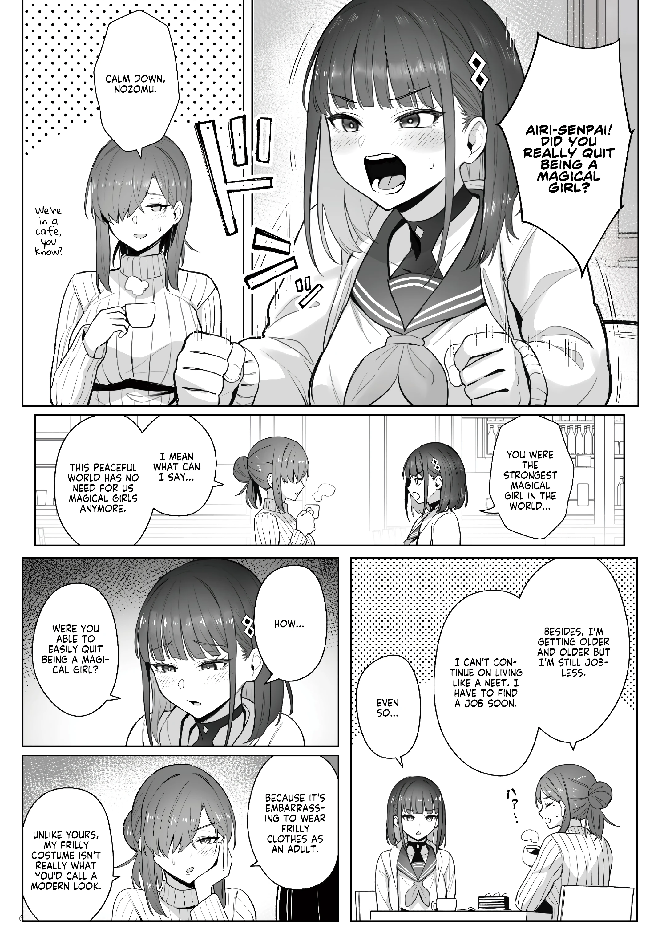 Former Magical Girl Blue's Work: The Prequel porn comic picture 3