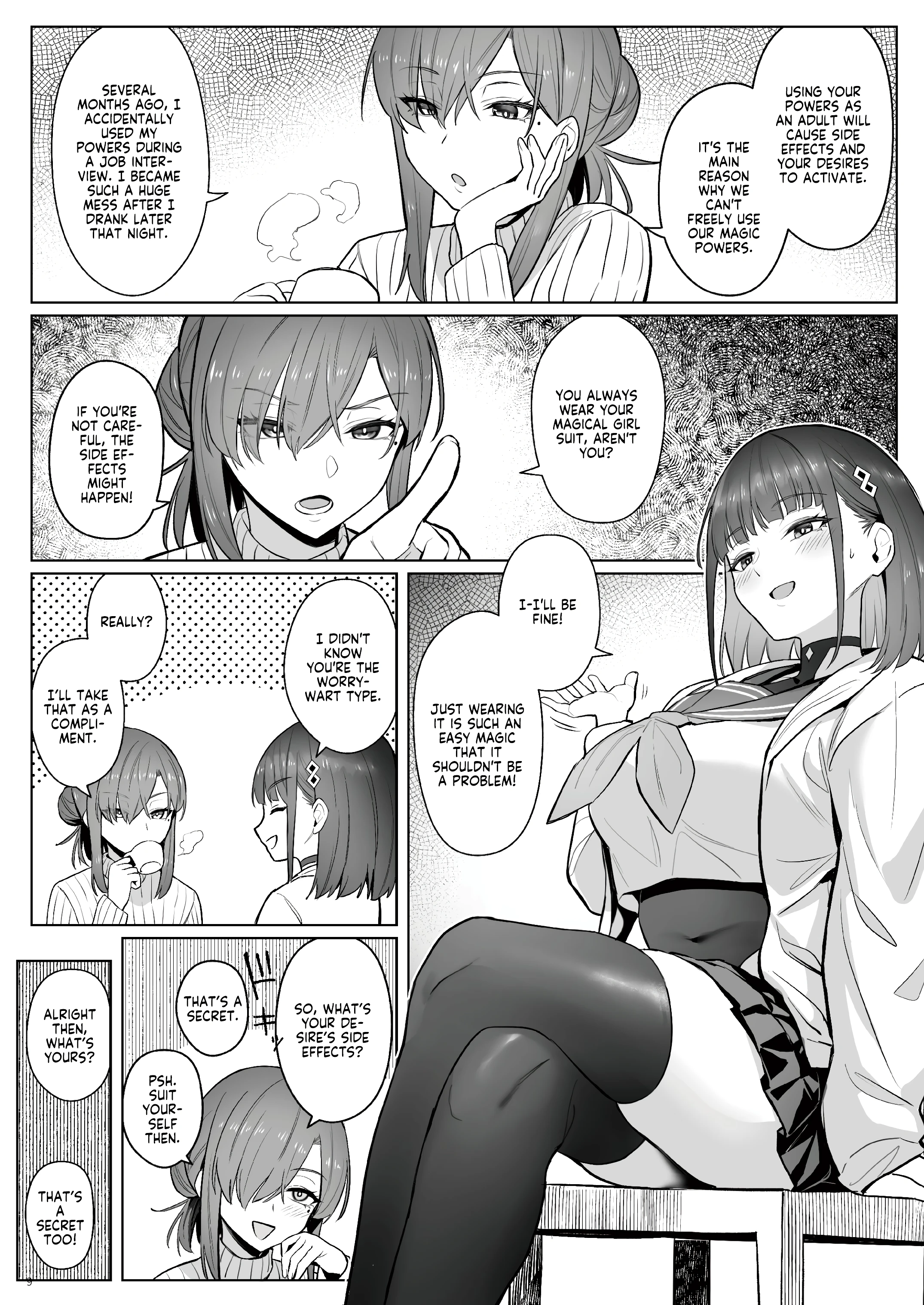 Former Magical Girl Blue's Work: The Prequel porn comic picture 6
