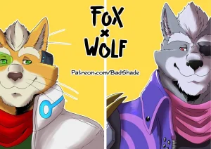 Fox X Wolf porn comic picture 1