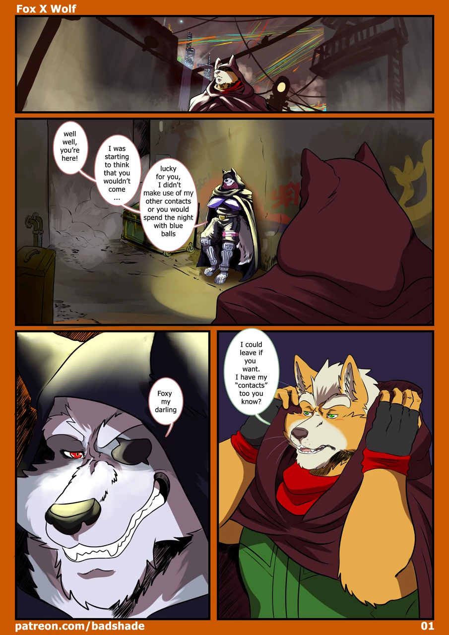 Fox X Wolf porn comic picture 2