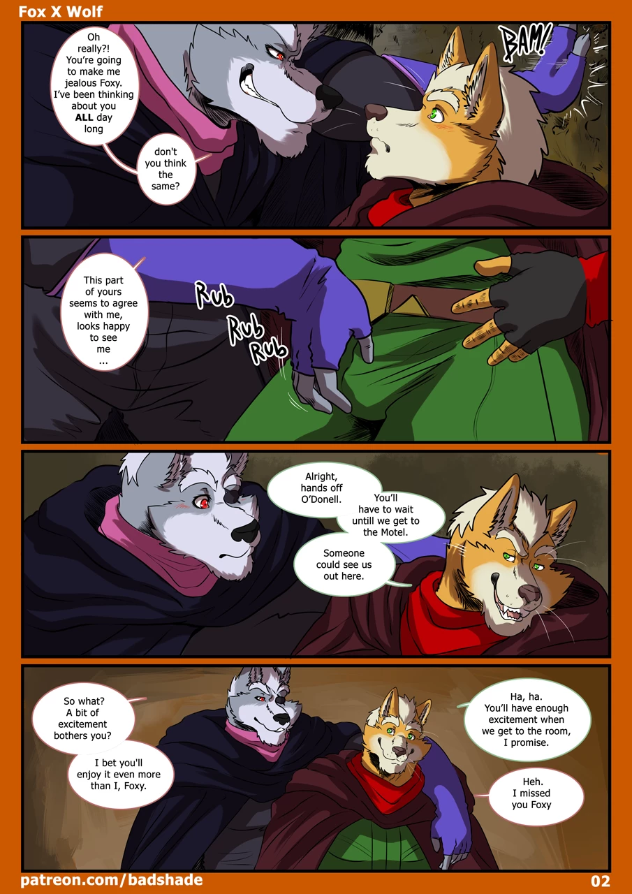 Fox X Wolf porn comic picture 3