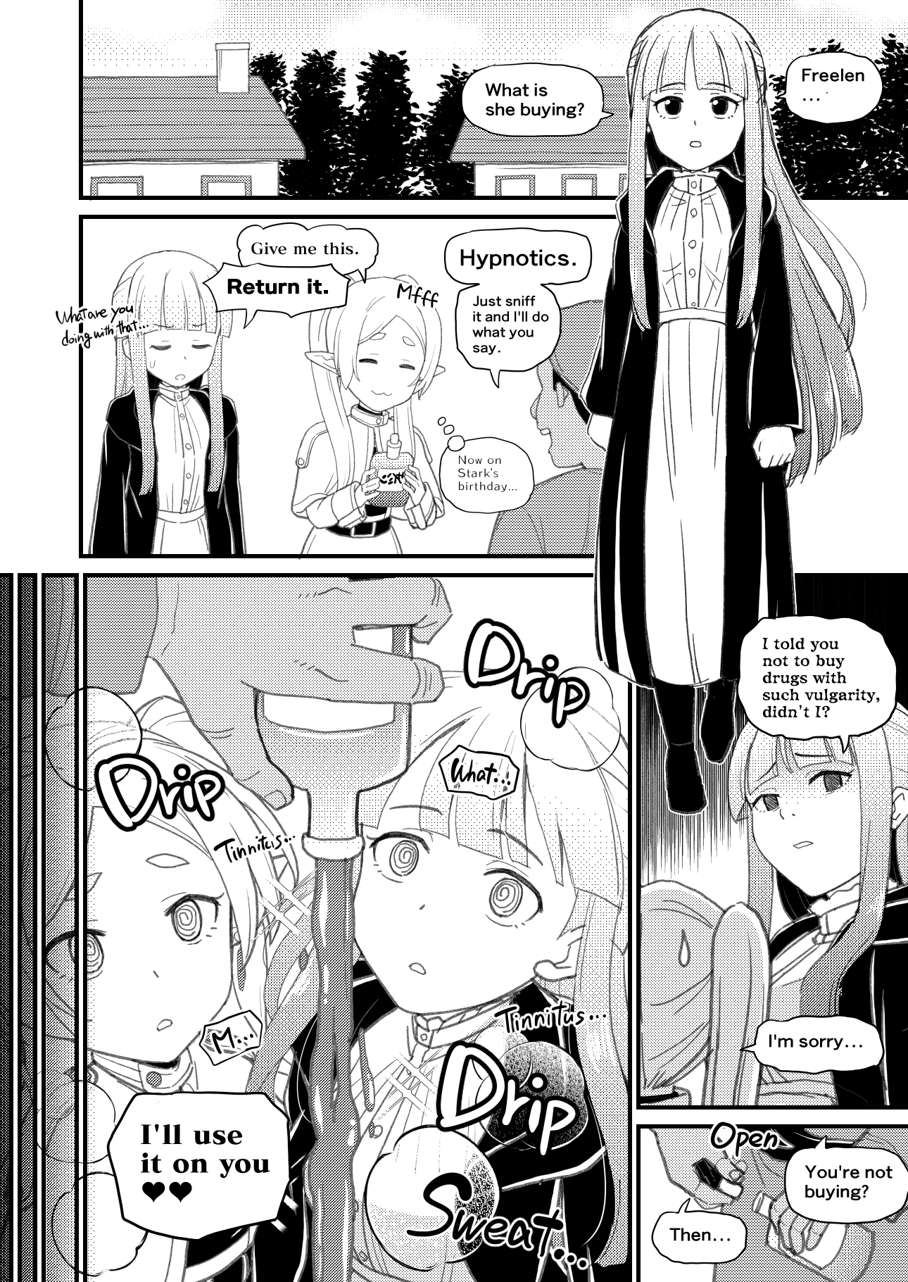 Frieren, please don't buy strange drugs porn comic picture 2