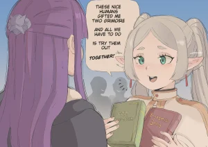 Frieren trying new spells.... porn comic picture 1