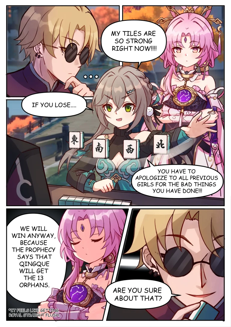 Fu Xuan and Qingque porn comic picture 1