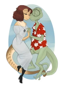 Fucking Weird Lizards porn comic picture 1