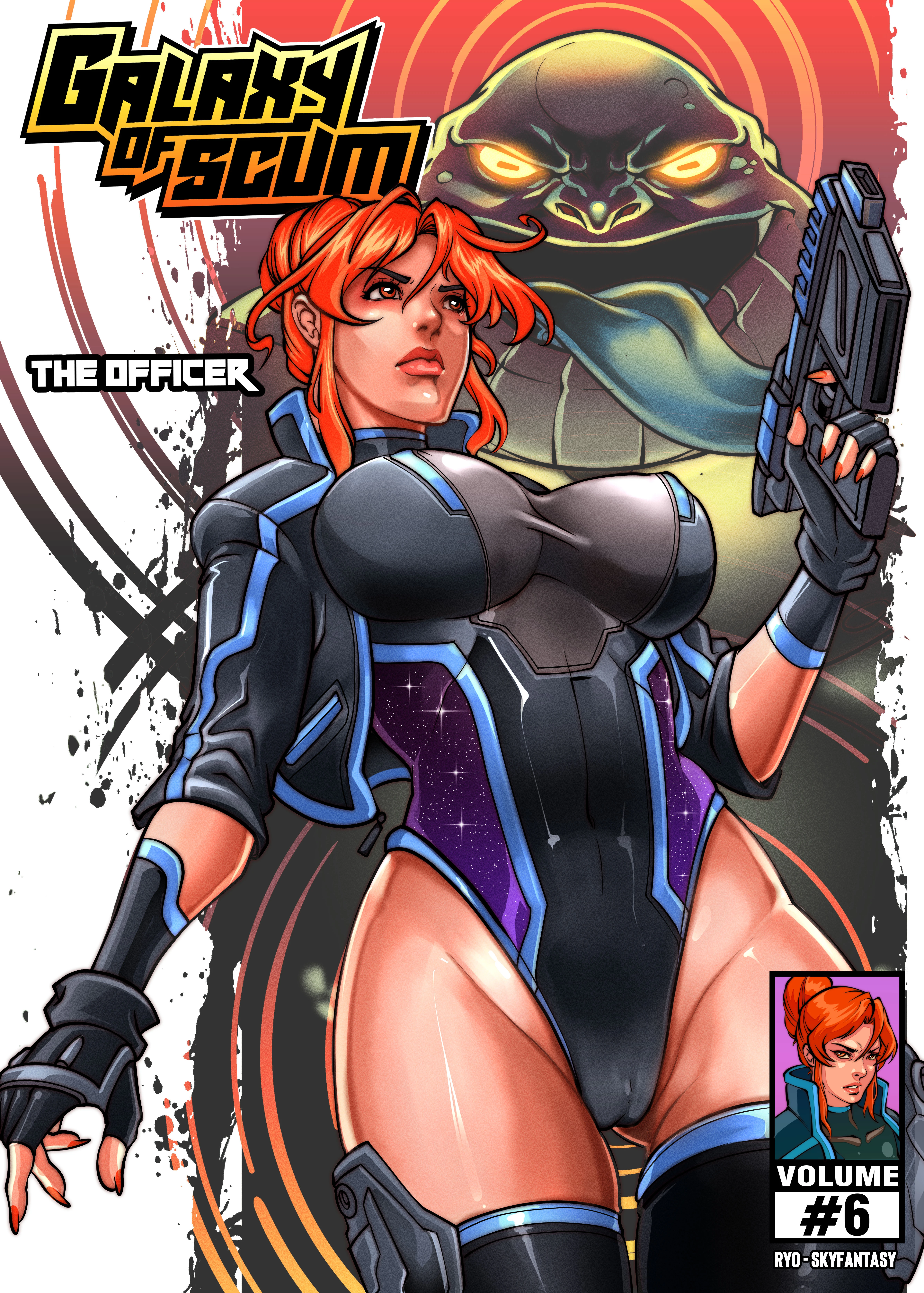 Galaxy of Scum Issue 6: The Officer porn comic picture 1