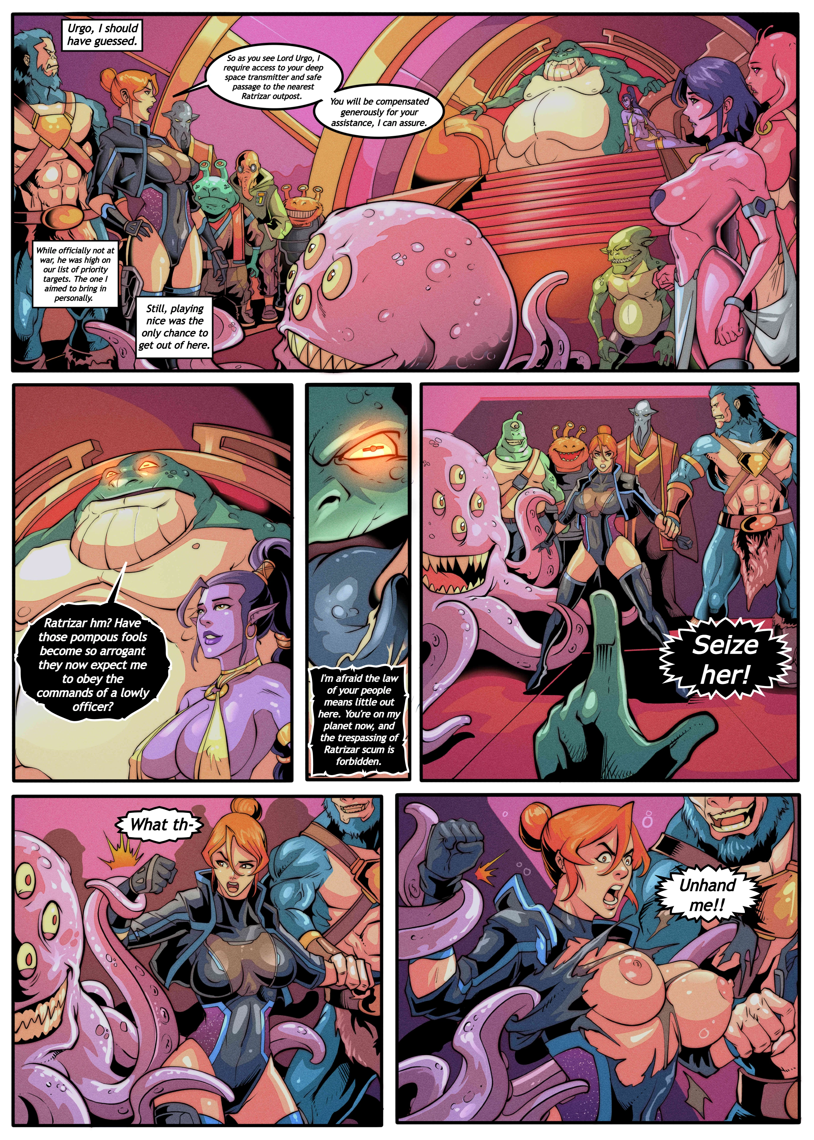 Galaxy of Scum Issue 6: The Officer porn comic picture 9