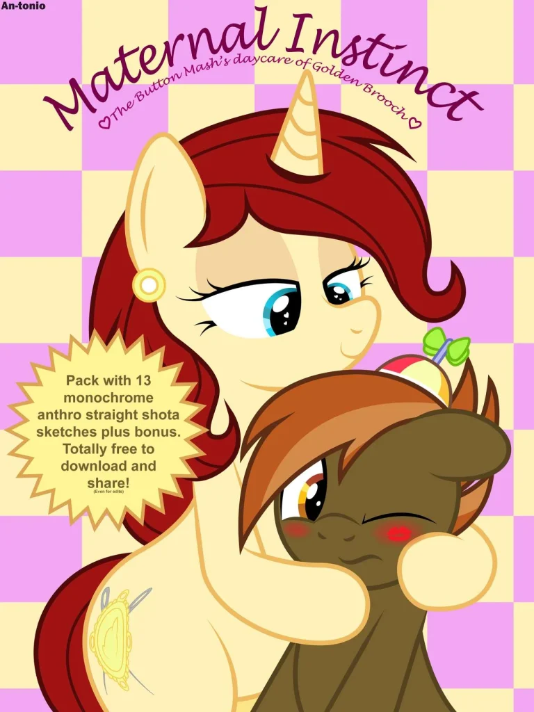 Golden and Button porn comic picture 1