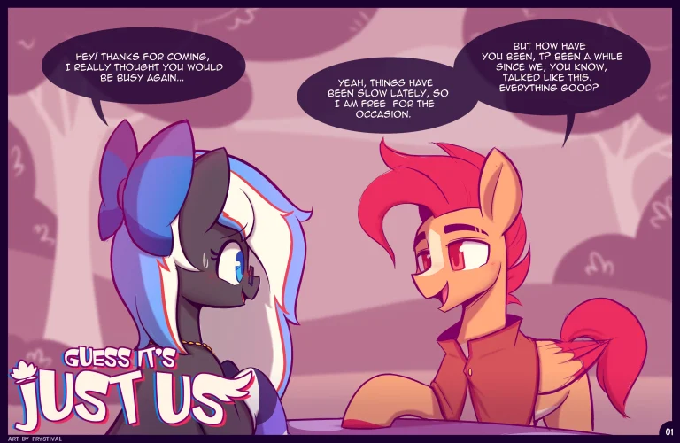 Guess It's Just Us porn comic picture 1