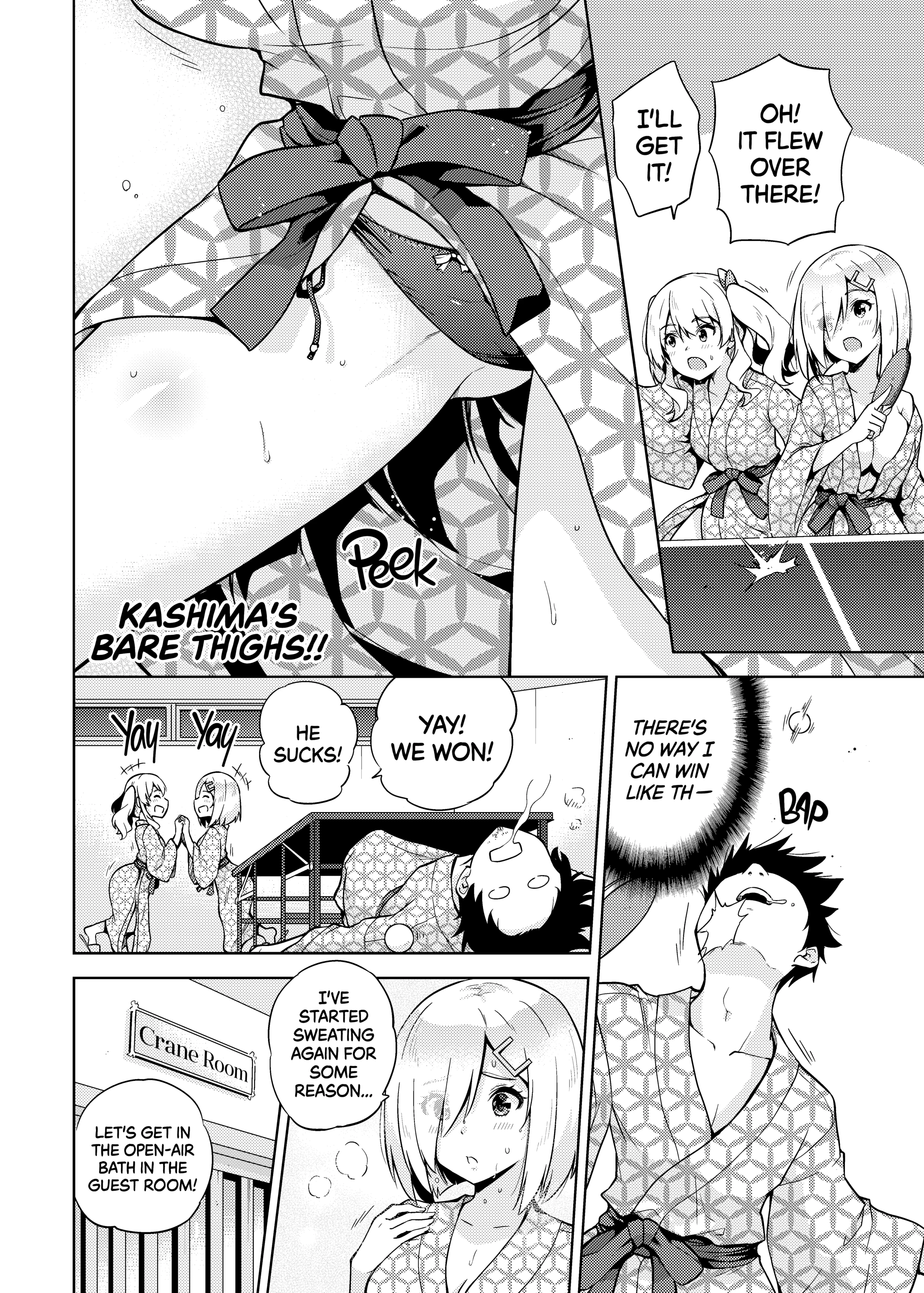 Hamakaze and Kashima in Hot Springs and Yukata porn comic picture 5
