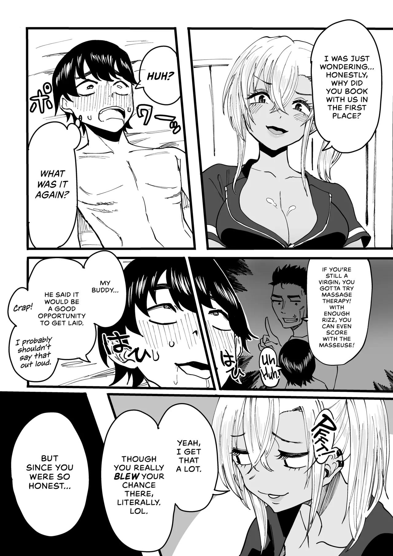 Happy Endings with a Tanned Gyaru Massage Therapist porn comic picture 24