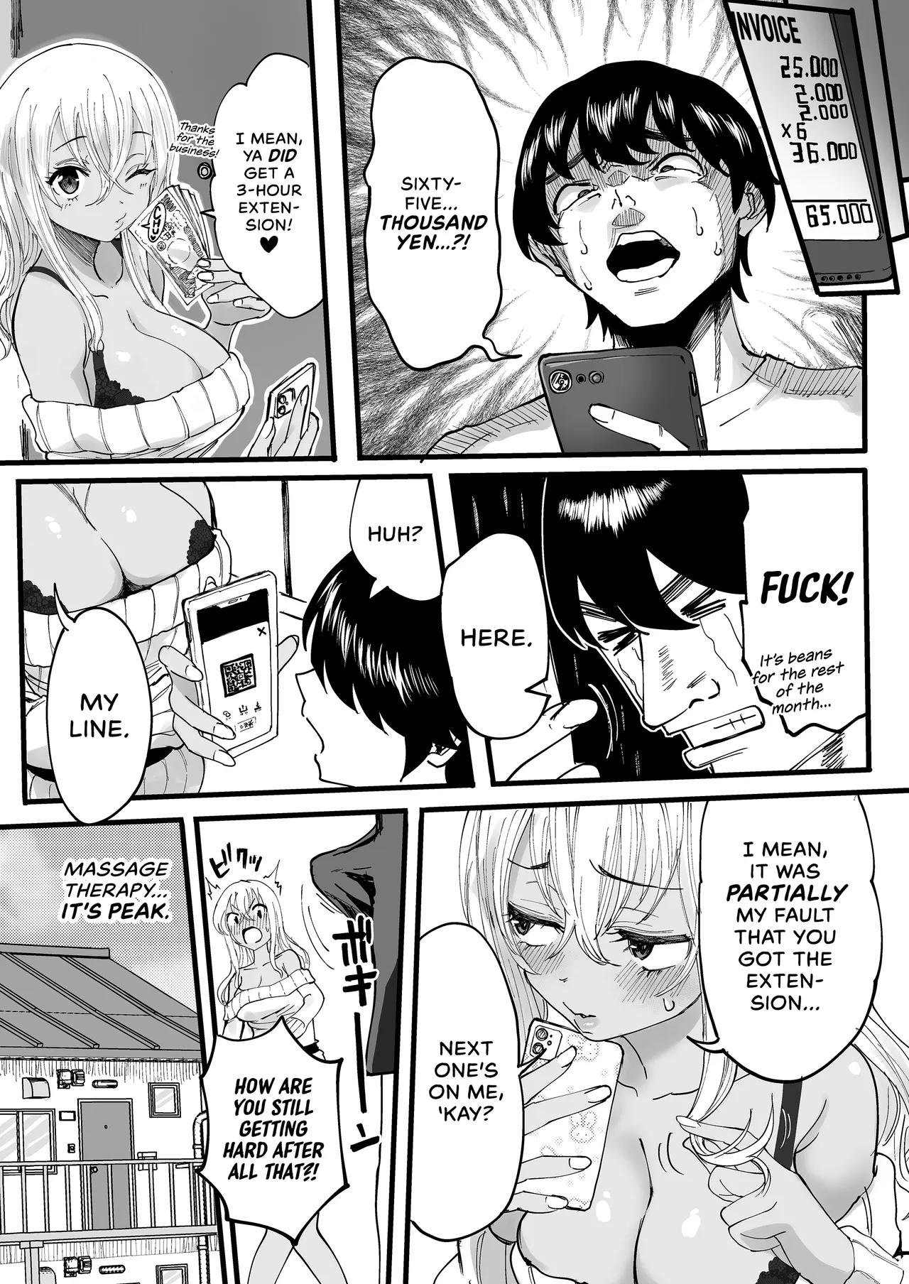 Happy Endings with a Tanned Gyaru Massage Therapist porn comic picture 41