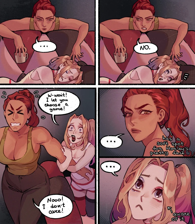 Harley x Ivy porn comic picture 3